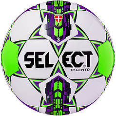 М’яч футбольний SELECT Talento (smpl) біл/син/жовт, 3