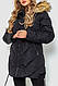 Куртка жіноча, колір чорний, 235R758, фото 3
