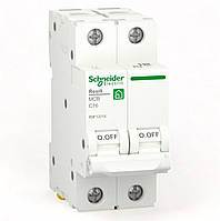 Автоматический выключатель RESI9 Schneider Electric 16А 2П С 6кА