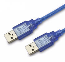 Кабель USB 2.0 RITAR AM / AM, 5.0m, прозорий синій