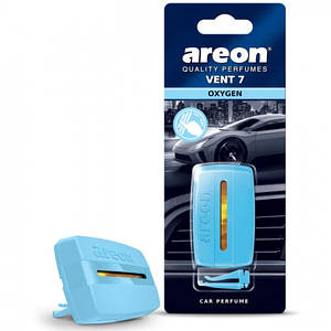 Ароматизатор в машину VENT 7 на дефлектор Кисень (Oxygen) Areon 084346 пахучка в авто, автопарфюм1