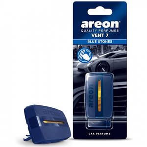 Ароматизатор в машину VENT 7 на дефлектор Блакитний камінь (Blue Stones) Areon 084344 пахучка в авто, автопарфюм1