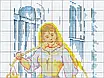 Набір для вишивання за нанесеною на канву схемою "Working woman two". AIDA 14CT printed 25*44 см, фото 4