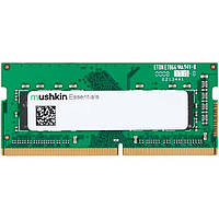 Модуль пам'яті Mushkin DDR4 8GB SoDIMM 3200MHz Essentials (MES4S320NF8G)