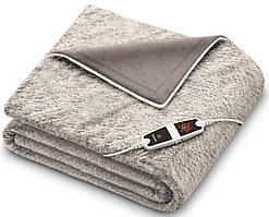 Електроковдра Beurer, від мережі, 200х150см, 150Вт, 6 режимів, фліс, плюш, сірий Baumar - Порадуй Себе