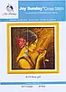 Набір для вишивання за нанесеною на канву схемою "Rose girl".  AIDA 14CT printed 36*36 см, фото 3