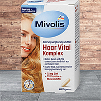 Mivolis Haar Vital Komplex комплекс для зміцнення та росту волосся 60 капсул