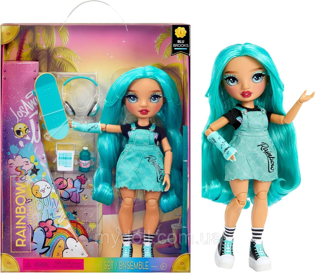 Лялька Рейнбоу Хай Нові друзі Блю Брукс Rainbow High New Friends Blu Brooks Fashion Doll 501916 MGA Оригінал