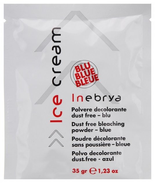 Пудра для знебарвлення волосся Inebrya Dust Free Bleaching Powder Blue 35 гр