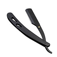 Небезпечна бритва/опаска/кротка розкладна для безпечного леза Straight Razor чорна (GS-113285)