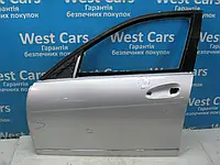 Двері передні ліві сірі седан (полоска хром) Mercedes-Benz C-Class з 2007  по2010