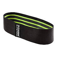 Тканевая резинка для фитнеса и спорта Power System PS-4092 Booty Band LVL 2 Black/Green (d_80 см. нагрузка