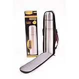 Термос із чохлом Edenberg -3504 1000 мл Нержавіюча сталь Сталевий, фото 2