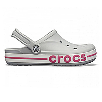 Crocs Bayaband Light Grey Candy Pink Original женские, Кроксы баябенд серые оригинал с коробкой