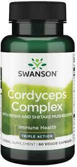 Cordyceps Complex With Reishi and Shiitake Mushrooms Swanson, 60 капсул