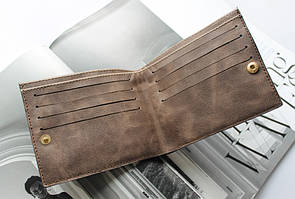 Чоловічий гаманець із натуральної шкіри "Borsa" коричневий