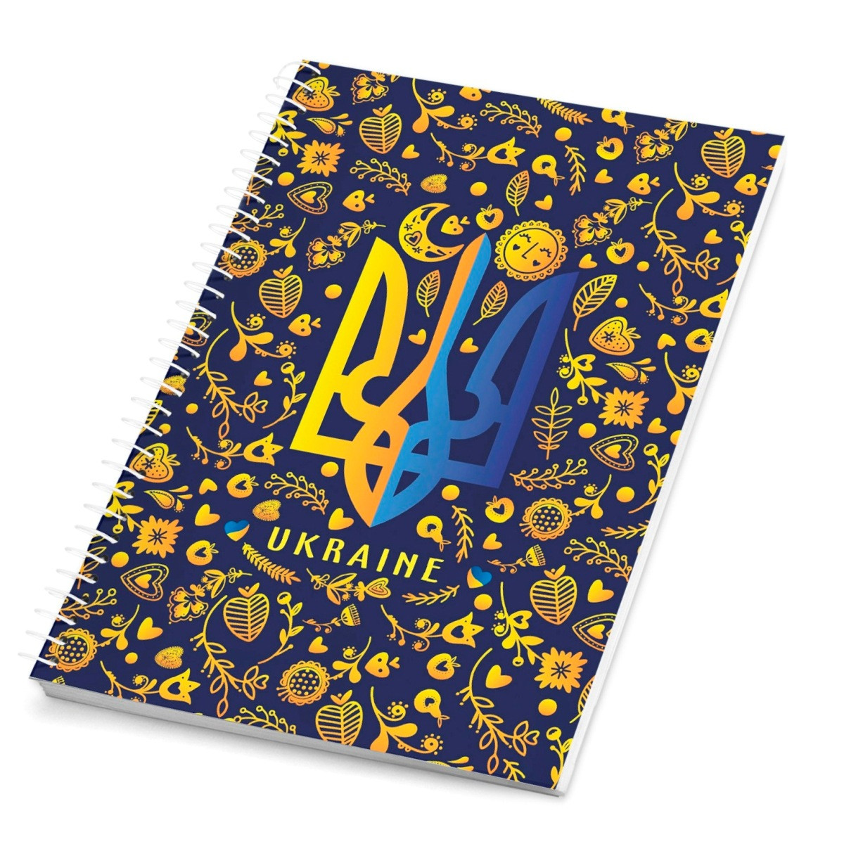 Канцелярська книга на спіралі 96 арк. Аркуш, "Тризуб", 1В 2270, клітинка, фото 1