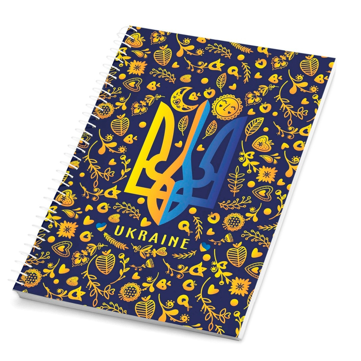 Канцелярська книга на спіралі 96 арк. Аркуш, "Тризуб", 1В 2270, клітинка