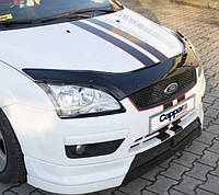 Дефлектор капоту (мухобійка) Ford Focus II 2004-2008, Vip Tuning, FR05