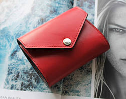 Жіночий шкіряний гаманець "Fragola" червоний