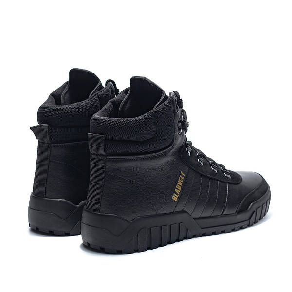 Adidas Black Leather