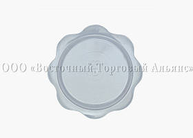 Тарілочки для десертів пластикові круглі — 100 шт.