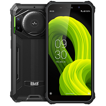 Протиударний телефон захищений водонепроникний смартфон iHunt Titan Music P11000 PRO Green - 4/64 Гб, 10600 мАг