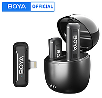 BOYA BY-WM3T Бездротовий петличний мікрофон iPhone iPad Android Samsung смартфон пряма трансляція Youtube