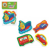 М'які пазли транспорт VT1106-96,Baby puzzle Vladi toys VT1106-96
