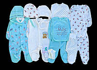 Красивый набор одежды для новорожденых мальчиков, качественая одежда, весна рост 56 см, хлопок