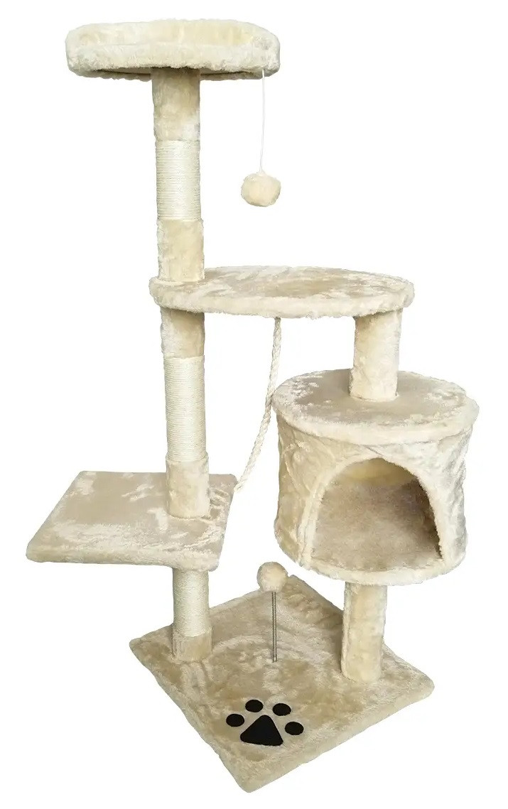 Дряпка, будиночок для кота Avko CatTree бежева 1048, фото 1