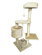 Дряпка, будиночок для кота Avko CatTree бежева 1048, фото 2