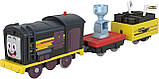 Паровозик Томас і друзі. Моторизований потяг Дизель із двома вагонами. Fisher-Price Thomas & Friends Deliver The Win Diesel, фото 3