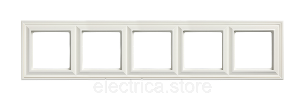 Рамка 5-постова, білий Eco Profi Deco EPD485WW, фото 1