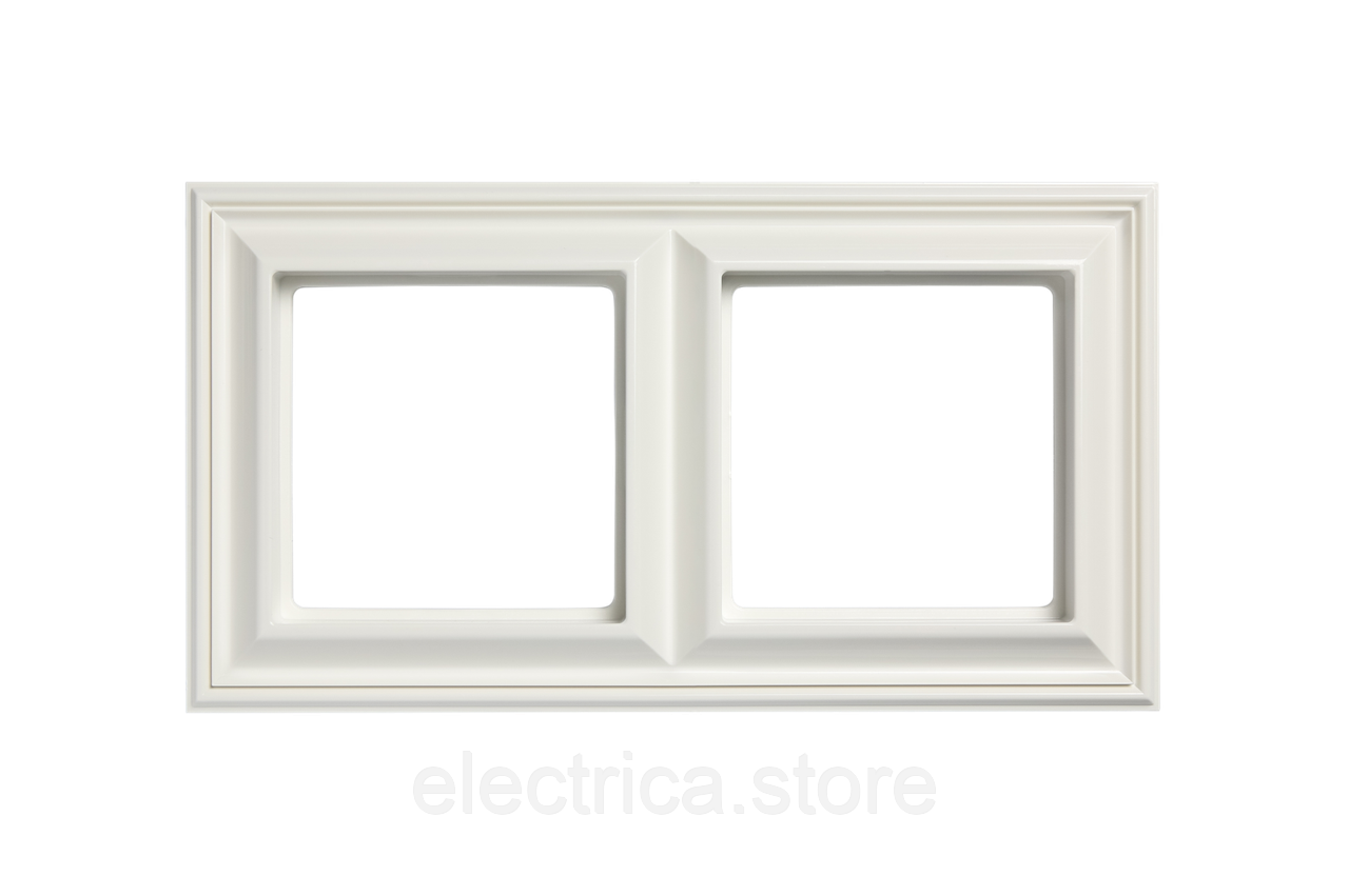 Рамка 2-постова, білий Eco Profi Deco EPD482WW, фото 1