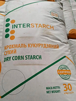 Крахмал кукурузный, Интерстарч, производство Украина, 30 кг