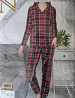 Набір для дому та сну Nicoletta. Кофта на гудзиках та штани з манжетом. Розмір S