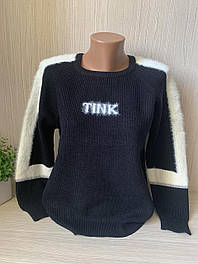 Жіночий светр молодіжний теплий стильний з альпакою