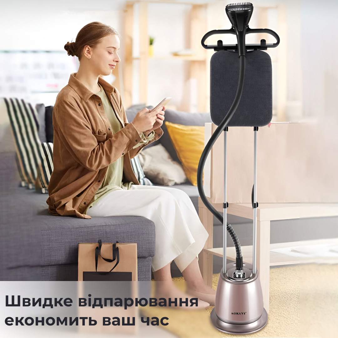 Отпариватель напольный вертикальный 2000 Вт парогенератор для одежды на ...