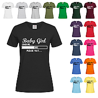 Черная женская футболка С надписью для беременной 2 (7-19-4)