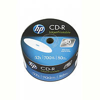 Диски CD-R HP (69301/CRE00070WIP-3) 700MB 52x IJ Print, без шпинделя, 50 шт.