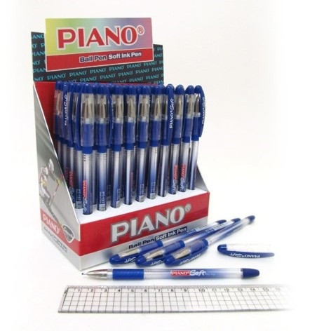 Ручка олійна Piano PT-197 синя Soft