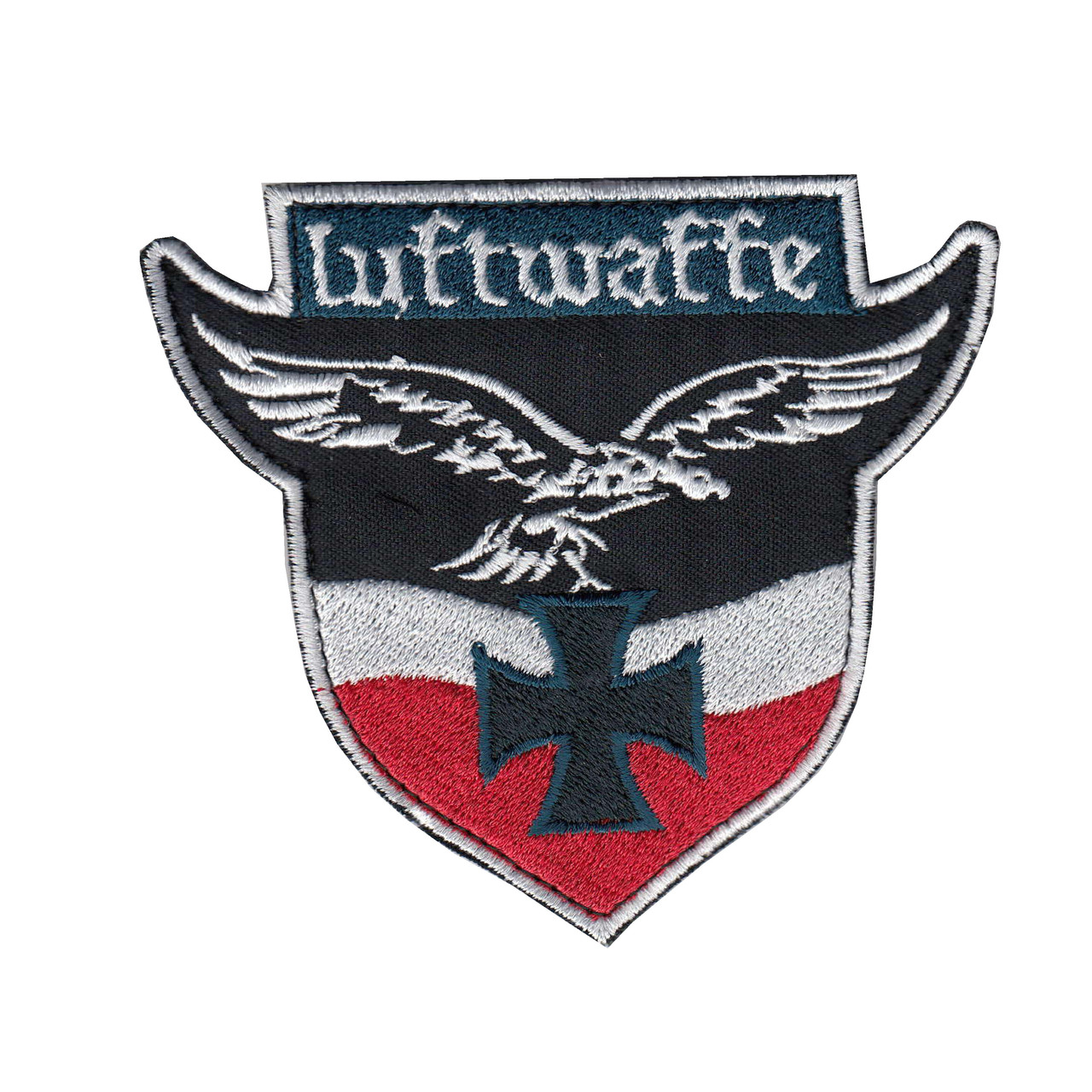 Шеврон ЗСУ, військовий / армійський, luftwaffe , на липучці, на чорному. 10,5 см * 9 см