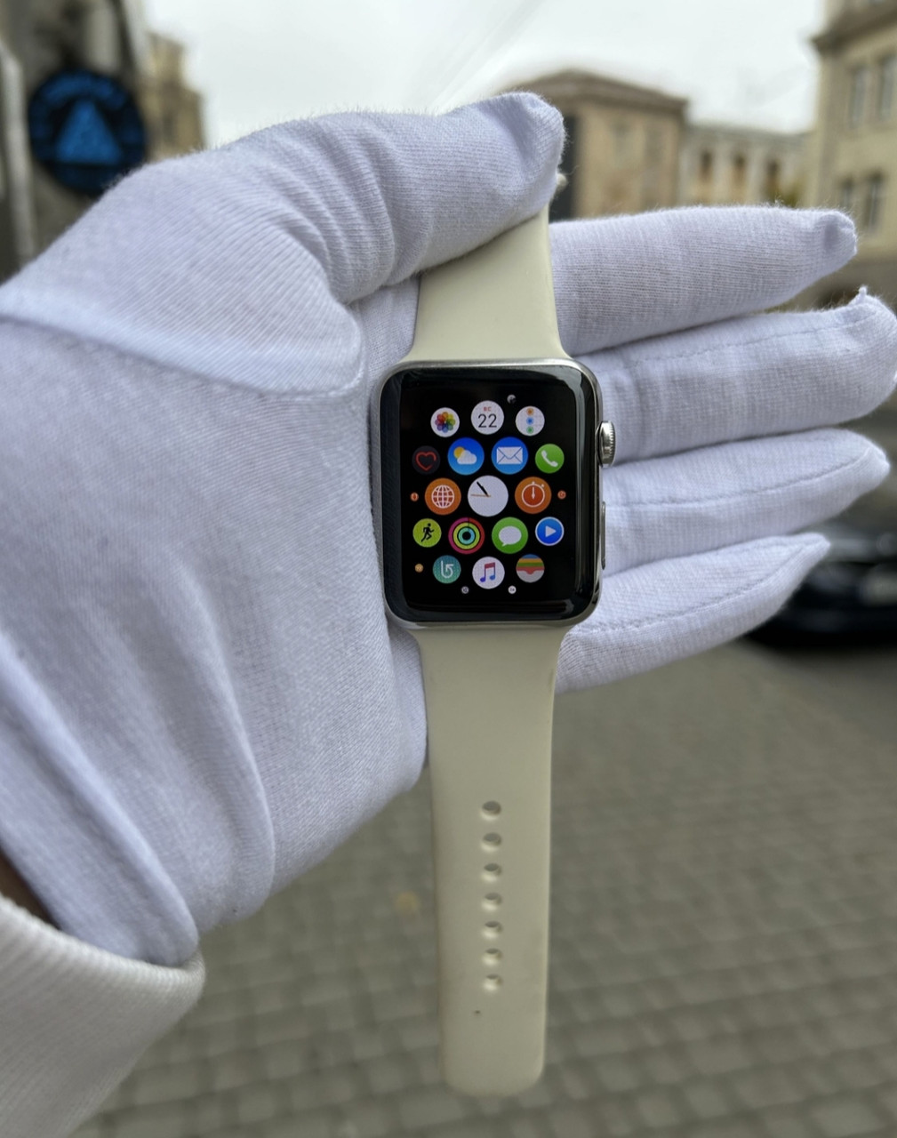 Apple watch stainless steel shop sapphire crystal
