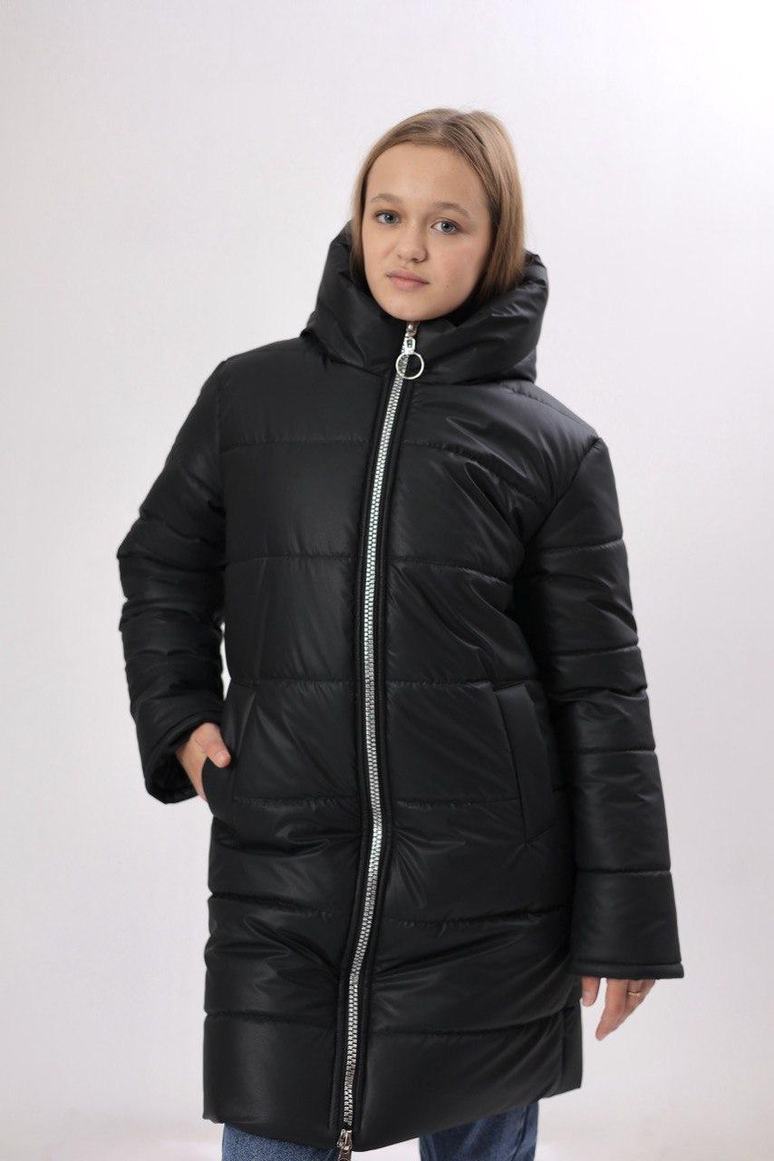 Куртка для дівчинки зимова довга Black