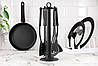 Набір кухонного приладдя ARDESTO Gemini Gourmet Чорний (5 предметів) | Пластикові аксесуари для антипригарного посуду, фото 2