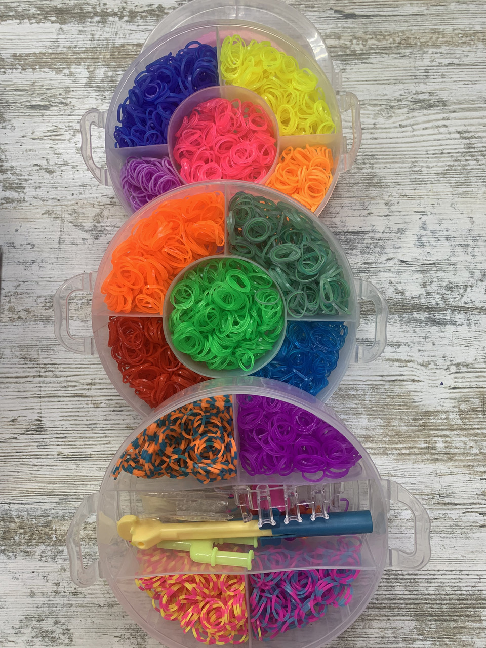 Набір гумок Для Плетіння Браслетів Fashion loom bands 4500 Шт В Наборі зі верстатом, фото 1