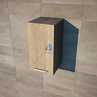 Узкий верхний модуль для кухни Opendoors Стильный кухонный модуль Шкаф навесной 300мм.