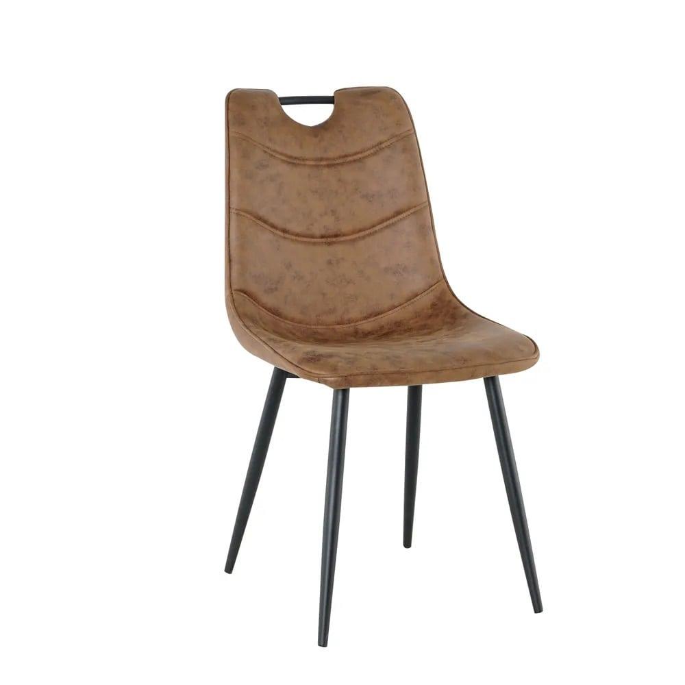 Стілець м'який Бредлі (шкірзам/античний шоколад), фото 1