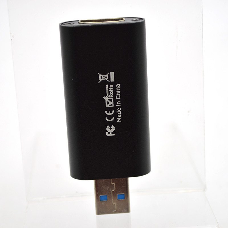 Зовнішня карта відеозахоплення HDMI to USB 2.0 для стрімов та запису екрану VCC-01 Black, фото 2